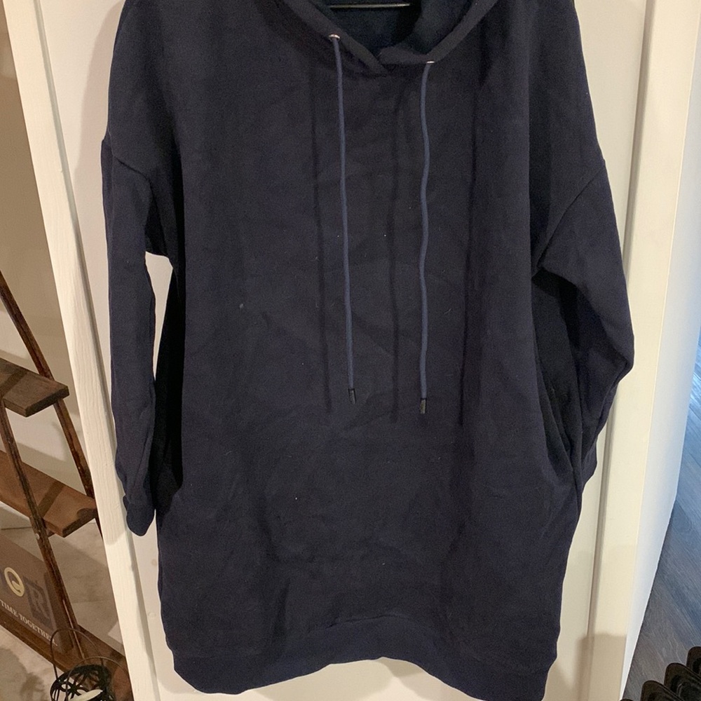 Kancy Kole NWT sweater dress with pockets and hood